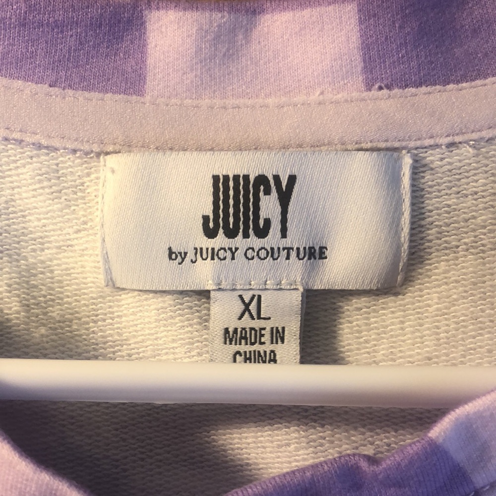 NWOT Juicy Couture XL Lilac Sky Checked “Preppy” Mini/Bodycon Dress - Picture 7 of 12